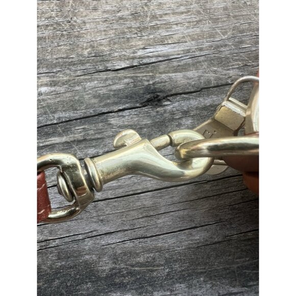 Vintage 90s Dooney & Bourke Big Duck Leather forest green coin purse preppy - Picture 9 of 14